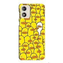 Силиконовый бампер с картинкой животных для Motorola MOTO G13 (Особенный)