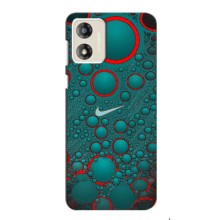 Силиконовый Чехол на Motorola MOTO G13 с картинкой Nike (Найк зеленый)
