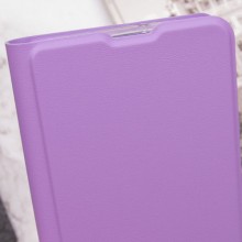 Кожаный чехол книжка GETMAN Elegant (PU) для Motorola Moto G14 – Сиреневый