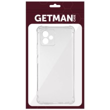 TPU чохол GETMAN Ease logo посилені кути Full Camera для Motorola Moto G14 – Прозорий