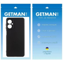 Чехол TPU GETMAN Liquid Silk Full Camera для Motorola Moto G14 – Черный