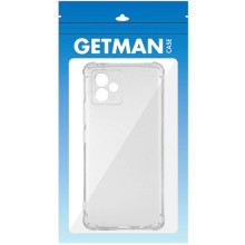 TPU чохол GETMAN Ease logo посилені кути Full Camera для Motorola Moto G14 – Прозорий