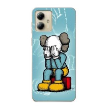 Чехлы для Motorola MOTO G14 - Bearbrick Louis Vuitton (PREMIUMPrint) (Плач Bearbrick)