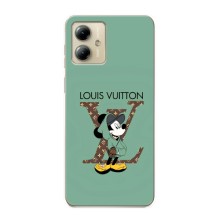 Чехлы Луи Витон для Motorola MOTO G14 (AlphaPrint - LOUIS VUITTON) (Микки Маус LV)