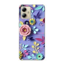Чехлы с Цветами для Motorola MOTO G14 (VPrint) (Цветочный дизайн)