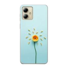 Чехлы с Цветами для Motorola MOTO G14 (VPrint) (Желтый цветок)