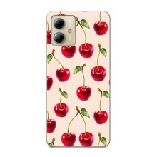 Чехлы с Фруктами для Motorola MOTO G14 (VPrint) (Вишня)