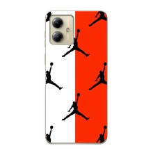 Чехлы для Motorola MOTO G14 - с картинкой JORDAN (AlphaPrint) (Лого Джордан)