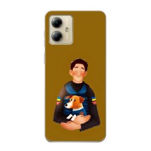 Чехлы с картинкой собаки Патрон для Motorola MOTO G14 (AlphaPrint) (ЗСУ Патрон)
