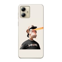 Чехлы с Обезьянами NFT для Motorola MOTO G14 (AlphaPrint) (обезьяна NFT в очках)