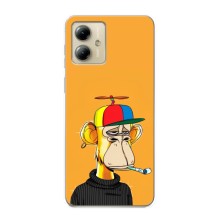 Чехлы с Обезьянами NFT для Motorola MOTO G14 (AlphaPrint) (Скучающая Обезьяна NFT)
