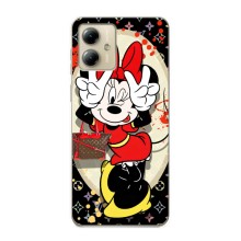 Чехол Disney Mouse Motorola MOTO G14 (PREMIUMPrint) (Минни peace)
