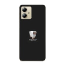 Чехол Майнкрафт на Motorola MOTO G14 (AlphaPrint) Minecraft (Овечка Майнкрафт)