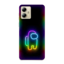 Чехол Амонг Ас для Motorola MOTO G14 (AlphaPrint) (Яркий скин)