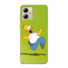 Чехол с Симпсонами для Motorola MOTO G14 (VPrint) (Гомер Симпсон)