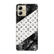 Чехол Стиль Louis Vuitton на Motorola MOTO G14 (LV на белом)