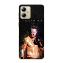 Чохол з картинкою Олександр Усик для Motorola MOTO G14 – Чемпіон Усик