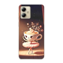 Чехол с мемом Тралалело тралала на Motorola MOTO G14 (Балерина капучина)