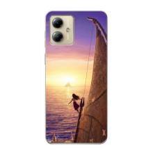 Чехол с мультфильмом Моана Motorola MOTO G14 (Моана в море)