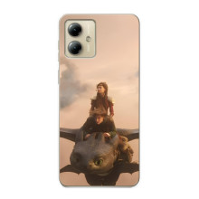 Чехол как приручить дракона на Motorola MOTO G14 (Фильм дракон)