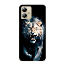 Чехол с картинкой «Хищники» для Motorola MOTO G14 – Лев