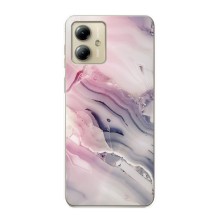 Мраморный чехол на Motorola MOTO G14 (VPrint) (Пурпурный Мрамор)