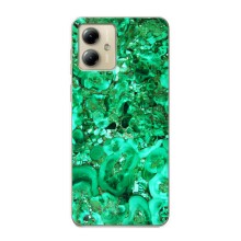 Мраморный чехол на Motorola MOTO G14 (VPrint) (Салатный Мрамор)