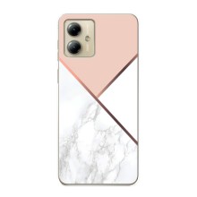 Мраморный чехол на Motorola MOTO G14 (VPrint) (Тройной мрамор)