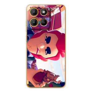 Бампер (ТПУ) с принтом Brawl Stars на Морора Мото G15 Пауэр (Кольт)