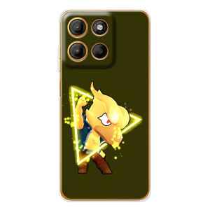 Бампер (ТПУ) с принтом Brawl Stars на Морора Мото G15 Пауэр (Ворон)