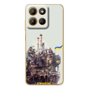 Чехлы на военную тематику для Motorola Moto G15 Power – Азовсталь