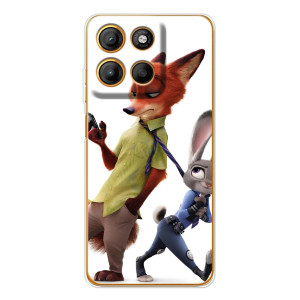 Чехлы ЗВЕРОПОЛИС для Motorola Moto G15 Power (Зверополис герои)