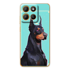 Чехол ДОБЕРМАН для Motorola Moto G15 Power (Король доберман)