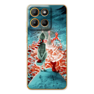 Чехол ГРИНЧ для Морора Мото G15 Пауэр (Новогодний Гринч)