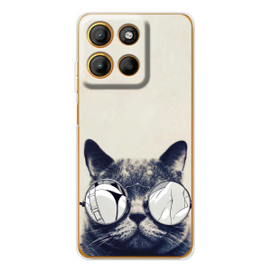 Чехол на тематику: Коты для Motorola Moto G15 Power (Модный кот)