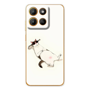 Чехол на тематику: Коты для Motorola Moto G15 Power (Отдых)