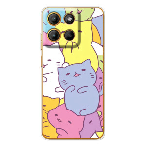 Бампер с изображением Котиков для Морора Мото G15 Пауэр (Милые котики)
