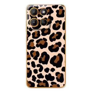 Чехол с леопардовым принтом на Motorola Moto G15 Power (Леопардовый принт)