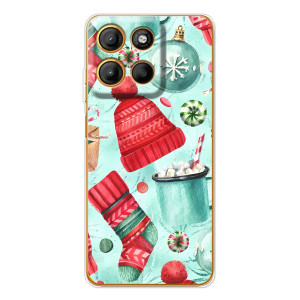 Чехол Санта Клаус для Motorola Moto G15 Power (Одежда)