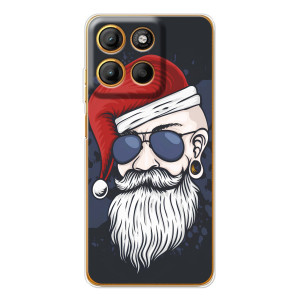 Чехол Санта Клаус для Motorola Moto G15 Power (Рождественский МЕН)
