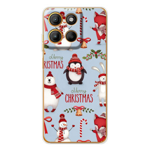 Чехол Санта Клаус для Motorola Moto G15 Power (Рождественский)