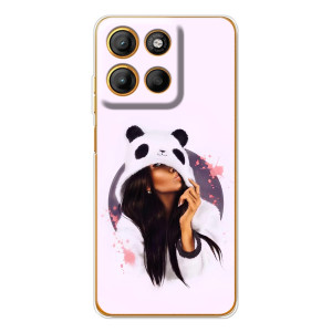 Чехол Стильные девушки на Motorola Moto G15 Power – В пижаме