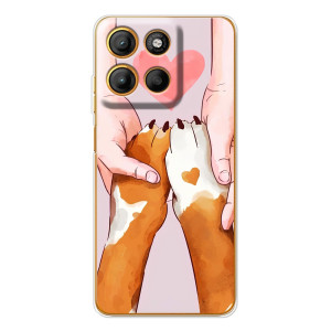 Чехол (ТПУ) Милые собачки для Motorola Moto G15 Power (Любовь к собакам)