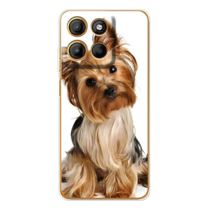 Чехол (ТПУ) Милые собачки для Motorola Moto G15 Power (Собака Терьер)