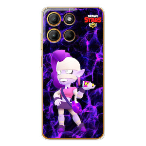 Чехол (ТПУ) с героями Бравл Старс на Motorola Moto G15 Power