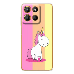 Чехол Unicorn на Motorola Moto G15 Power – Радужный Единорог