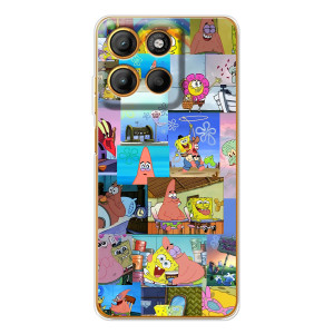 Силиконовый чехол Спанч Боб на Морора Мото G15 Пауэр (Комиксы Спанч Боб)
