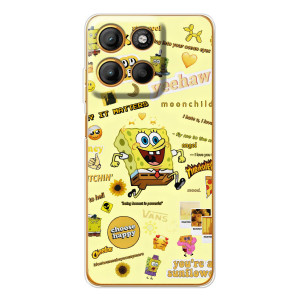 Силиконовый чехол Спанч Боб на Морора Мото G15 Пауэр (Спанч Боб бежит)