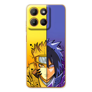 Купить Чехлы на телефон с принтом Anime для Motorola Moto G15 Power – Naruto Vs Sasuke
