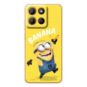 Мультяшный принт на Чехол для Морора Мото G15 Пауэр – Banana